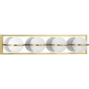 PP30031301230 Pearl LED 4 or More Bulb Bathroom Lighting - Satin Brass