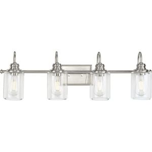 PP300323009 Aiken 4 or More Bulb Bathroom Lighting - Brushed Nickel