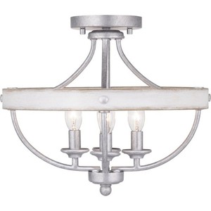 PP350117141 Gulliver Semi Flush Mount Ceiling Light - Galvanized Finish