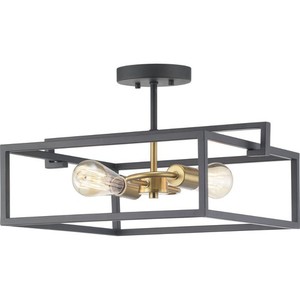 PP350120143 Blakely Semi Flush Mount Ceiling Light - Graphite