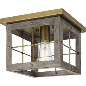 PP350197175 Hedgerow Flush Mount Ceiling Light - Distressed Brass PP350197175 Hedgerow Flush Mount Ceiling Light - Distressed Brass
