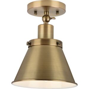 PP350199163 Hinton Flush Mount Ceiling Light - Vintage Brass