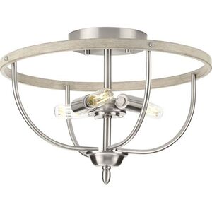 PP350211009 Vinings Semi Flush Mount Ceiling Light - Brushed Nickel