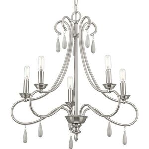 PP400267009 Vinings Mid Sized Chandelier Chandelier - Brushed Nickel