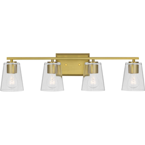 PP300460191 Vertex 4 or More Bulb Bathroom Lighting - Brushed Gold PP300460191 Vertex 4 or More Bulb Bathroom Lighting - Brushed Gold