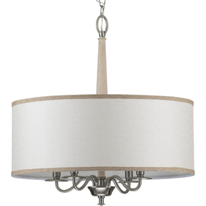 PP400218009 Durrell Drum Pendant Pendant Light - Brushed Nickel