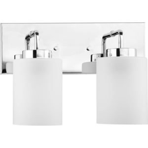 PP300328015 Merry 2 Bulb Bathroom Lighting - Polished Chrome