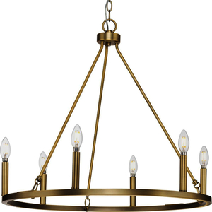 PP400313163 Gilliam Mid Sized Chandelier Chandelier - Vintage Brass