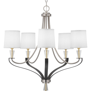 PP400141009 Nealy Mid Sized Chandelier Chandelier - Brushed Nickel