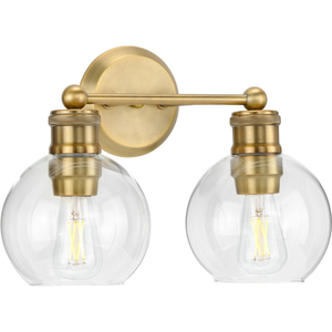 PP300050163 Hansford 2 Bulb Bathroom Lighting - Vintage Brass