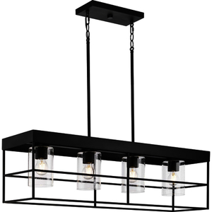 PP40031231M Burgess Multi Light Pendant Light - Matte Black