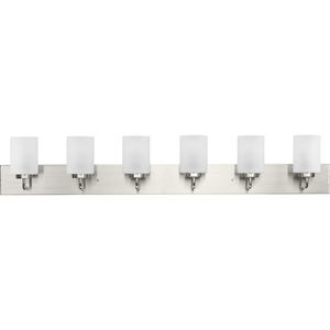 PP300421009 Merry 4 or More Bulb Bathroom Lighting - Brushed Nickel