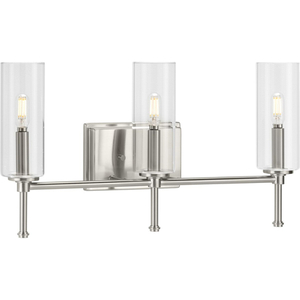 PP300358009 Elara 3 Bulb Bathroom Lighting - Brushed Nickel