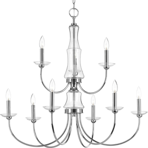 PP400104015 Litchfield Mid Sized Chandelier Chandelier - Polished Chrome