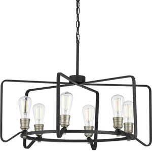 PP400154071 Foster Mid Sized Chandelier Chandelier - Gilded Iron