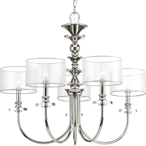 PP400049104 Marche' Mid Sized Chandelier Chandelier - Polished Nickel