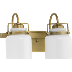 PP300439163 Fessler 2 Bulb Bathroom Lighting - Vintage Brass