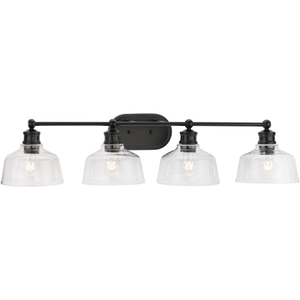 PP30039831M Singleton 4 or More Bulb Bathroom Lighting - Matte Black