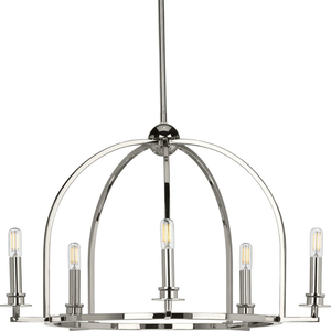 PP400115104 Seneca Mid Sized Chandelier Chandelier - Polished Nickel