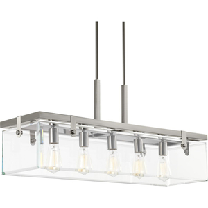 PP400116009 Glayse Linear Pendant Pendant Light - Brushed Nickel PP400116009 Glayse Linear Pendant Pendant Light - Brushed Nickel
