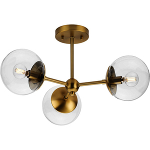 PP350235109 Atwell Semi Flush Mount Ceiling Light - Brushed Bronze