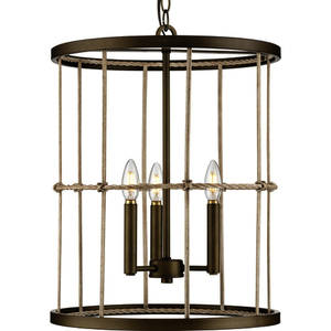 PP500418161 Lattimore Entrance / Foyer Pendant Light - Aged Brass