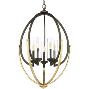 PP400025020 Evoke Mid Sized Chandelier Chandelier - Antique Bronze