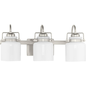 PP300440009 Fessler 3 Bulb Bathroom Lighting - Brushed Nickel