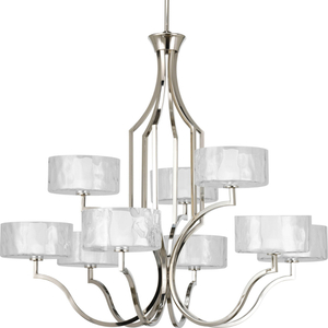 PP4646104WB Caress Mid Sized Chandelier Chandelier - Polished Nickel