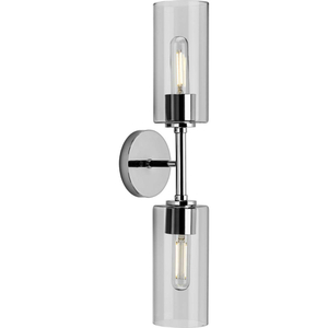 PP710115015 Cofield 2 Bulb Bathroom Lighting - Polished Chrome PP710115015 Cofield 2 Bulb Bathroom Lighting - Polished Chrome
