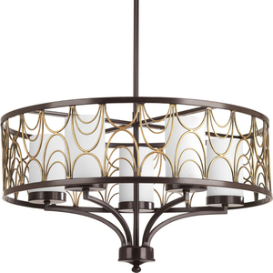 PP470020 Cirrine Mid Sized Chandelier Chandelier - Antique Bronze