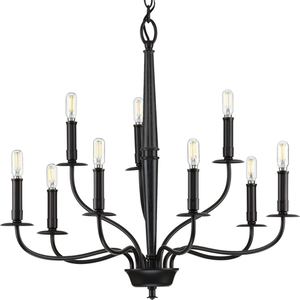 PP400200031 Durrell Mid Sized Chandelier Chandelier - Matte Black