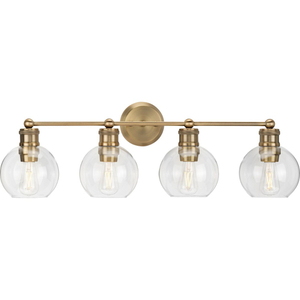 PP300052163 Hansford 4 or More Bulb Bathroom Lighting - Vintage Brass