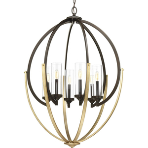 PP400026020 Evoke Mid Sized Chandelier Chandelier - Antique Bronze