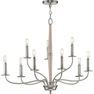 PP400200009 Durrell Mid Sized Chandelier Chandelier - Brushed Nickel