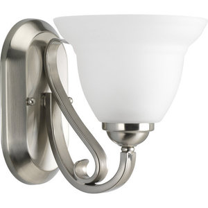 PP288109 Torino 1 Bulb Wall Sconce - Brushed Nickel