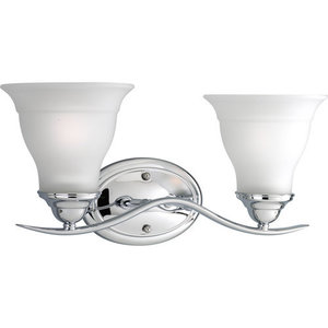 PP319115 Trinity 2 Bulb Bathroom Lighting - Polished Chrome