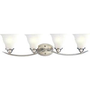 PP319309 Trinity 4 or More Bulb Bathroom Lighting - Brushed Nickel