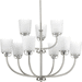 Progress PP400010009 Brushed Nickel Large Foyer Chandelier