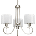 Progress PP469509 Brushed Nickel Mini Chandelier