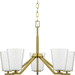 Progress PP400343191 Brushed Gold Mini Chandelier