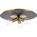 Progress PP350248109 Brushed Bronze Flush Mount Ceiling Light