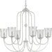 Progress PP400195151 Cottage White Mid Sized Chandelier