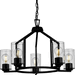 Progress PP40031631M Matte Black Mini Chandelier