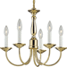 Progress PP400910 Polished Brass Mini Chandelier