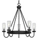 Progress PP55013031M Matte Black 4 or more Bulb Bathroom Light