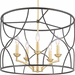 Progress PP400178031 Black Mini Chandelier