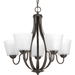 Progress PP474620 Antique Bronze Mid Sized Chandelier