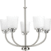 Progress PP400009009 Brushed Nickel Mid Sized Chandelier