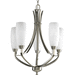 Progress PP443609 Brushed Nickel Mid Sized Chandelier